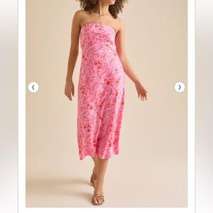 NWOT Altar'd State Harmony Strapless Floral Dress